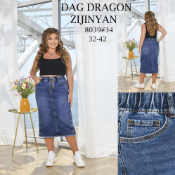 Юбки джинсовые женские БАТАЛ оптом DRAGON 26581704 8039-14