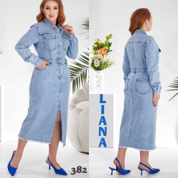 Платья джинсовые женские оптом Liana 39216074 382-37