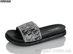 Шлепки, Super Gear оптом 01-888 black
