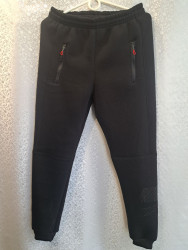 Спортивные штаны мужские на флисе (black) оптом 53948762 260-18