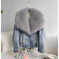 Куртки джинсовые зимние подростковые оптом 27496380 2448-63