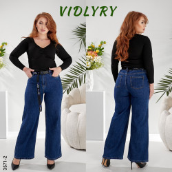 Джинсы женские ПОЛУБАТАЛ ПАЛАЦЦО оптом 64120835 3571-0