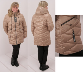Куртки зимние женские БАТАЛ оптом 54321789 02-5