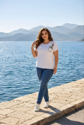 Футболки женские БАТАЛ оптом 48019326 2507-21