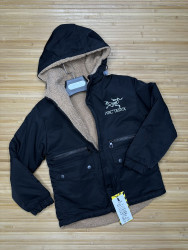 Куртки двусторонние детские (черный) оптом 40123567 8260-43