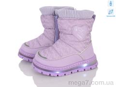 Ботинки, Clibee-ShoSho оптом D6915P-1 purple LED