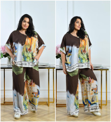 Костюмы женские БАТАЛ оптом 85761904 Т-2162-76