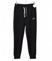 Спортивные штаны женские БАТАЛ (черный) оптом 31682049 KW-055-20