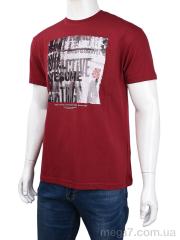 Футболка, Мир оптом 3707-109-3 bordo