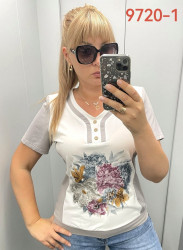 Футболки женские БАТАЛ оптом 47835629 9720-1-28
