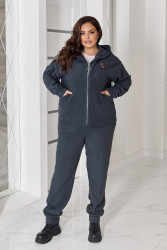 Спортивні костюми жіночі на флісі ПОЛУБАТАЛ оптом BELUZA