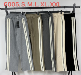 Спортивные штаны женские на флисе (серый) оптом 01236487 6005-1