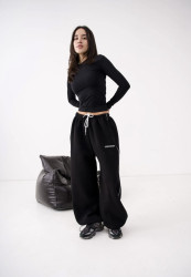 Спортивні штани жіночі на флісі оптом