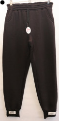 Спортивные штаны женские на флисе (черный) оптом Турция 24901683 28-7