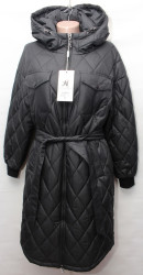Куртки зимние женские ПОЛУБАТАЛ (black) оптом 05296748 9105-25