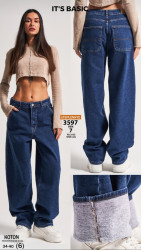 Джинсы женские на байке ITS BASIC оптом 89537104 3597-90