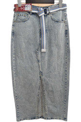Юбки джинсовые женские ПОЛУБАТАЛ оптом 32481056 8156-108