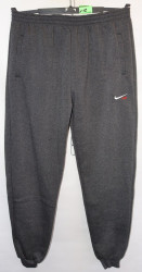 Спортивные штаны мужские БАТАЛ на флисе (gray) оптом 36704951 N12-34