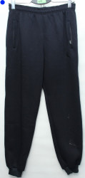 Спортивные штаны мужские на флисе (dark blue) оптом 65091734 010-38