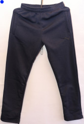 Спортивные штаны мужские на флисе (темно синий) оптом 12578693 03-8