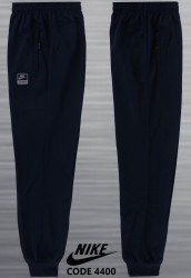 Спортивные штаны мужские БАТАЛ на флисе (темно синий) оптом 80154239 4400-1