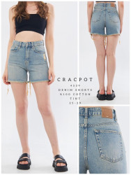 Шорты джинсовые женские CRACPOT оптом 51386704 4539-13