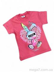 Футболка, Kids-modnik оптом 0117-2 кораловий