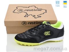 Футбольная обувь, Restime оптом DM024409-1 black-lime