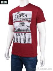 Футболка, BIG оптом 3707-0078-4 bordo