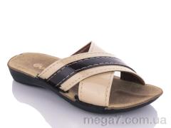 Шлепки, DeMur оптом K26-7144 beige (25-30)