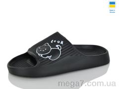 Шлепки, M&L  Alex13 оптом B104 чорний