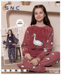 Ночные пижамы детские на флисе оптом 51826049 20525-17
