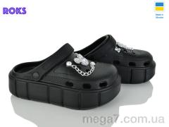 Кроксы, Roks оптом 152-451 чорний