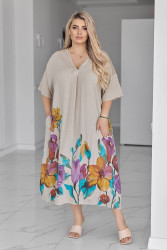 Платья женские БАТАЛ оптом Италия 40195623 2040-51