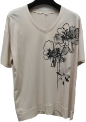 Футболки женские БАТАЛ оптом 08295371 Q6075-9