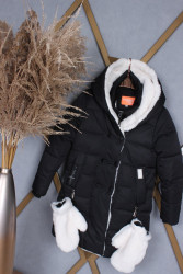 Куртки зимние подростковые (черный) оптом Китай 48069372 М-691-17