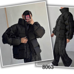 Куртки демисезонные женские (черный) оптом Китай 70931452 8063-21