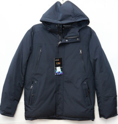 Куртки зимние мужские БАТАЛ (темно синий) оптом 09213487 Y1-5