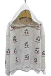 Худі жіночі на флісі ПОЛУБАТАЛ оптом NANA