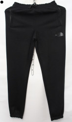 Спортивные штаны мужские на флисе (black) оптом 81320547 01-8