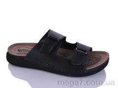 Шлепки, Oscar оптом 01-23 чорний к.