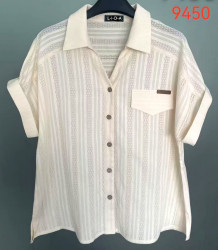 Блузы женские БАТАЛ оптом 97438012 9450-1