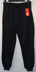 Спортивные штаны мужские на флисе (black) оптом 79320168 307-10