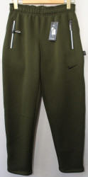 Спортивные штаны мужские на флисе (khaki) оптом 19452673 111-33