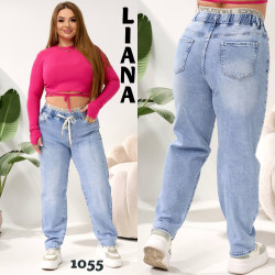 Джинсы БАГГИ СУПЕР БАТАЛ женские оптом 82793615 1055-30