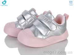 Кроссовки, Comfort-baby оптом 722-40A срібло