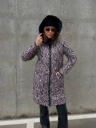 Куртки двосторонні зимові жіночі оптом LAVANDA