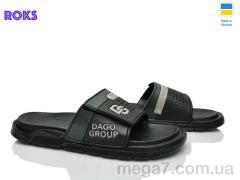 Шлепки, Roks оптом 704 чорний
