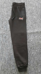 Спортивные штаны мужские на флисе (черный) оптом 32094165 03-14