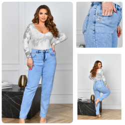 Джинсы женские БАТАЛ оптом LADY JEANS 78963502 783-21